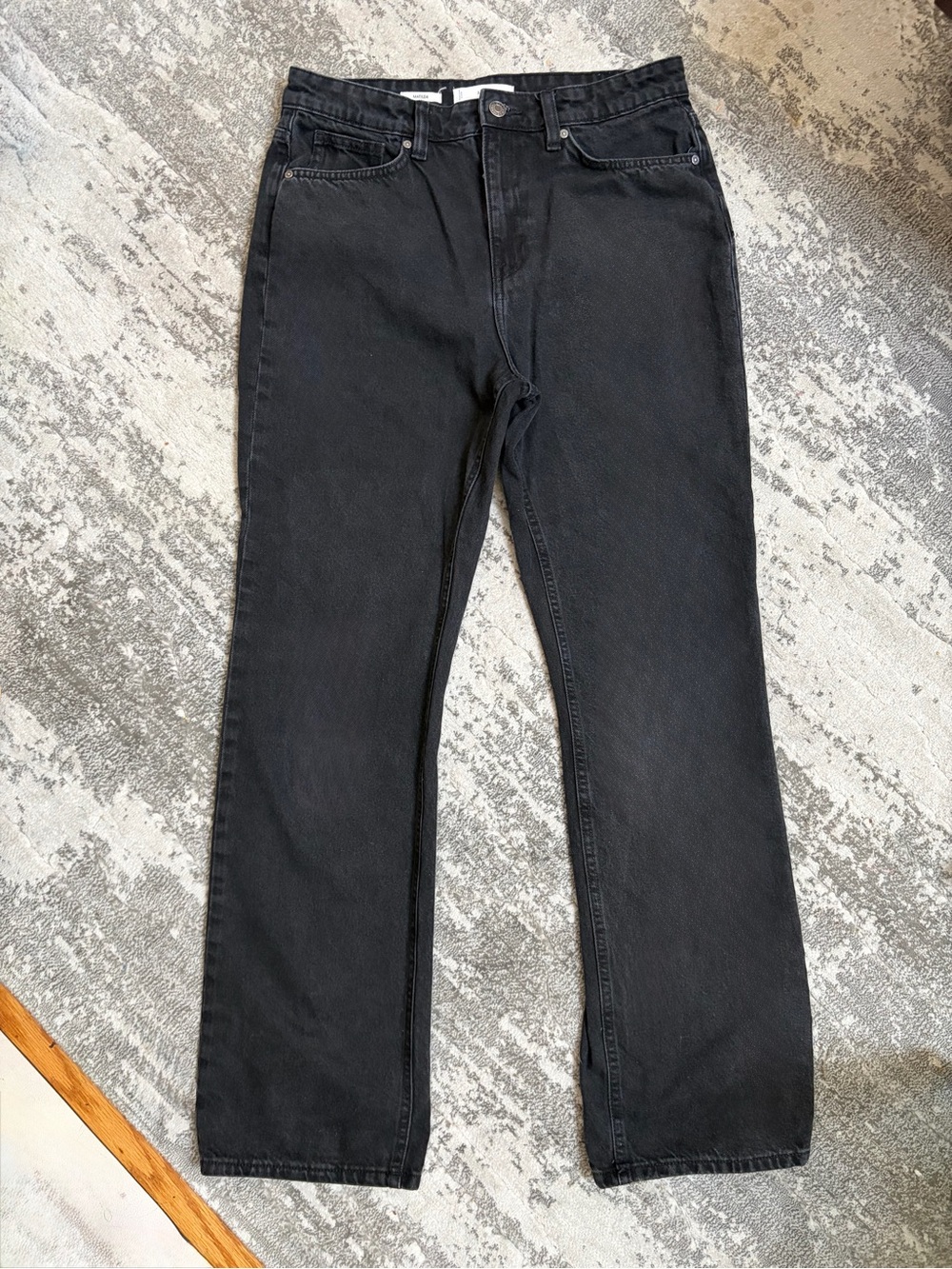 Mango Women’s Relaxed Straight Black Jeans - Matilda